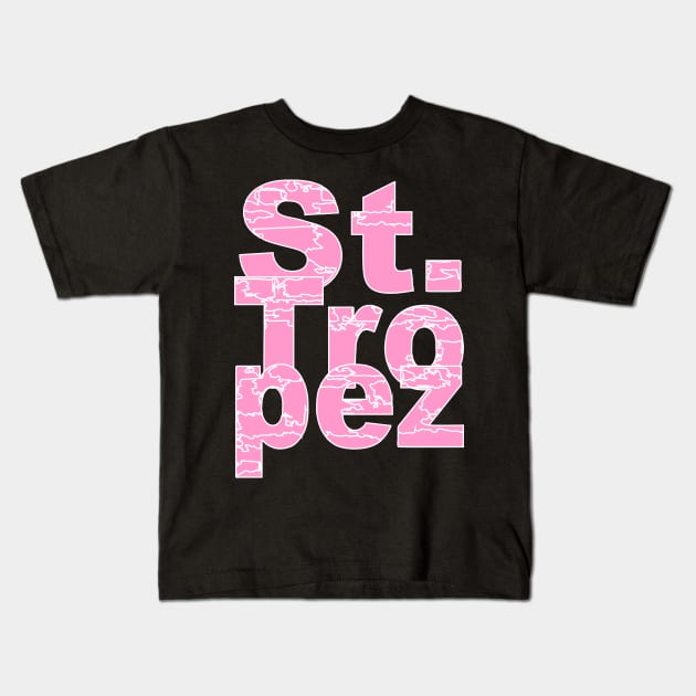 St. Tropez in pink. Kids T-Shirt by robelf